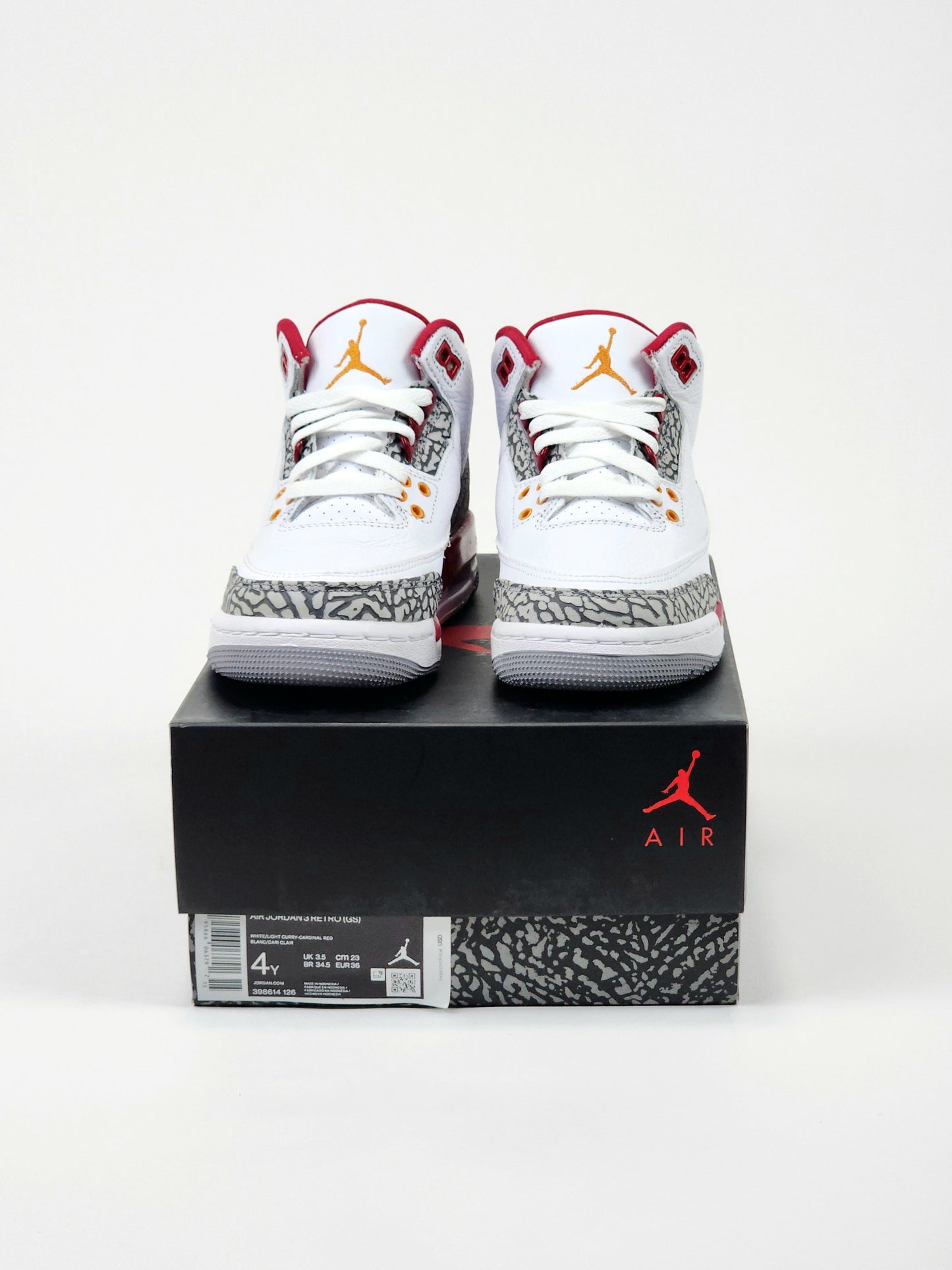 2021 GRADE SCHOOL AIR JORDAN 3 RETRO CARDINAL RED