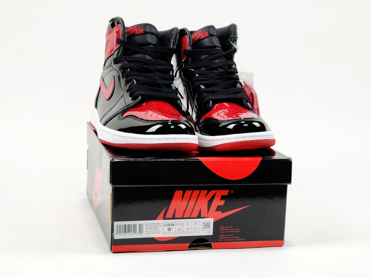 2021 AIR JORDAN 1 RETRO HIGH OG PATENT BRED