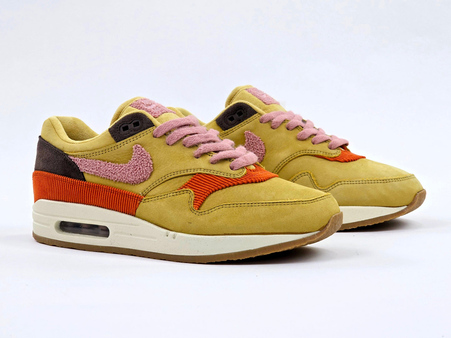 2018 NIKE AIR MAX 1 CREPE WHEAT GOLD RUST PINK