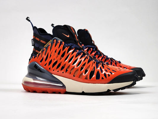 2019 NIKE AIR MAX 270 ISPA BLUE VOID TERRA ORANGE