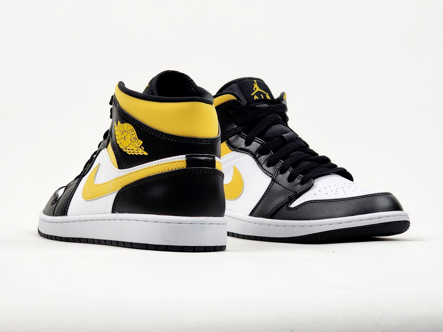 2021 AIR JORDAN 1 MID WHITE POLLEN BLACK