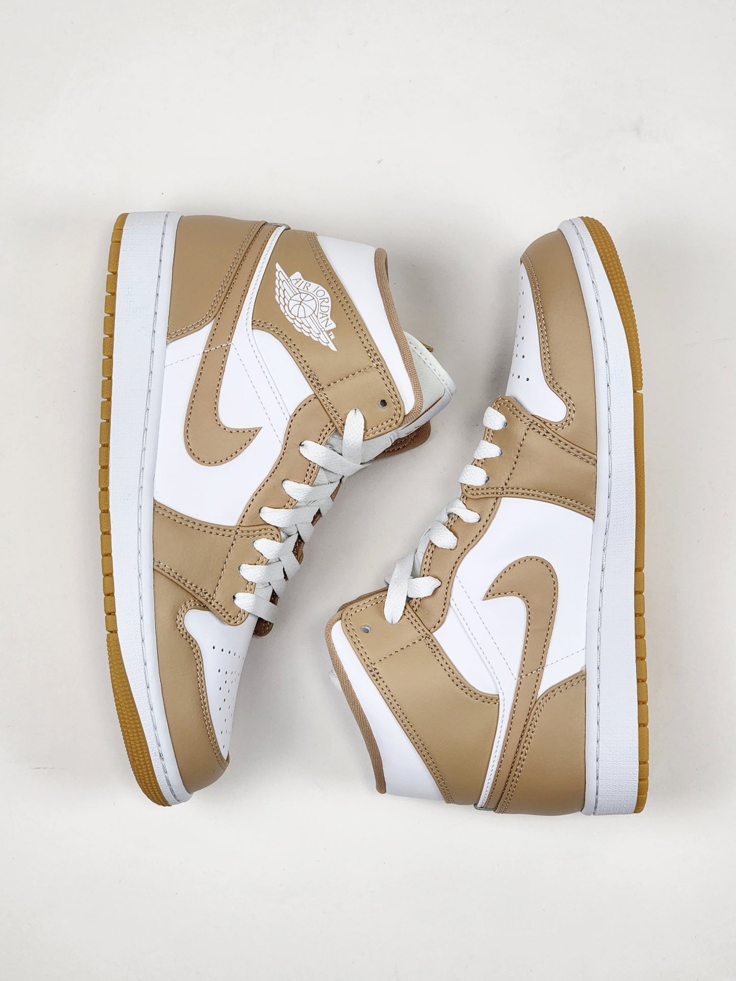 2021 AIR JORDAN 1 MID TAN GUM