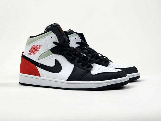 2020 AIR JORDAN 1 MID SE RED BLACK TOE