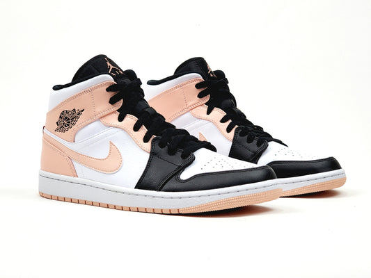 2021 AIR JORDAN 1 MID ARCTIC ORANGE BLACK TOE