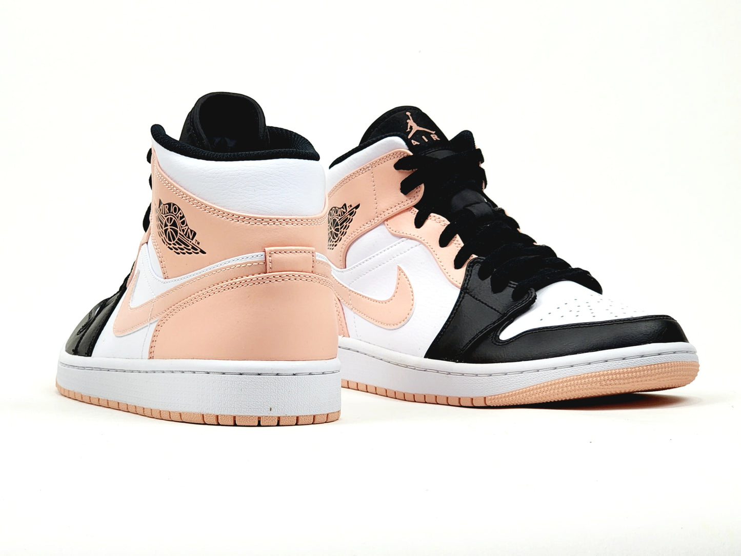 2021 AIR JORDAN 1 MID ARCTIC ORANGE BLACK TOE
