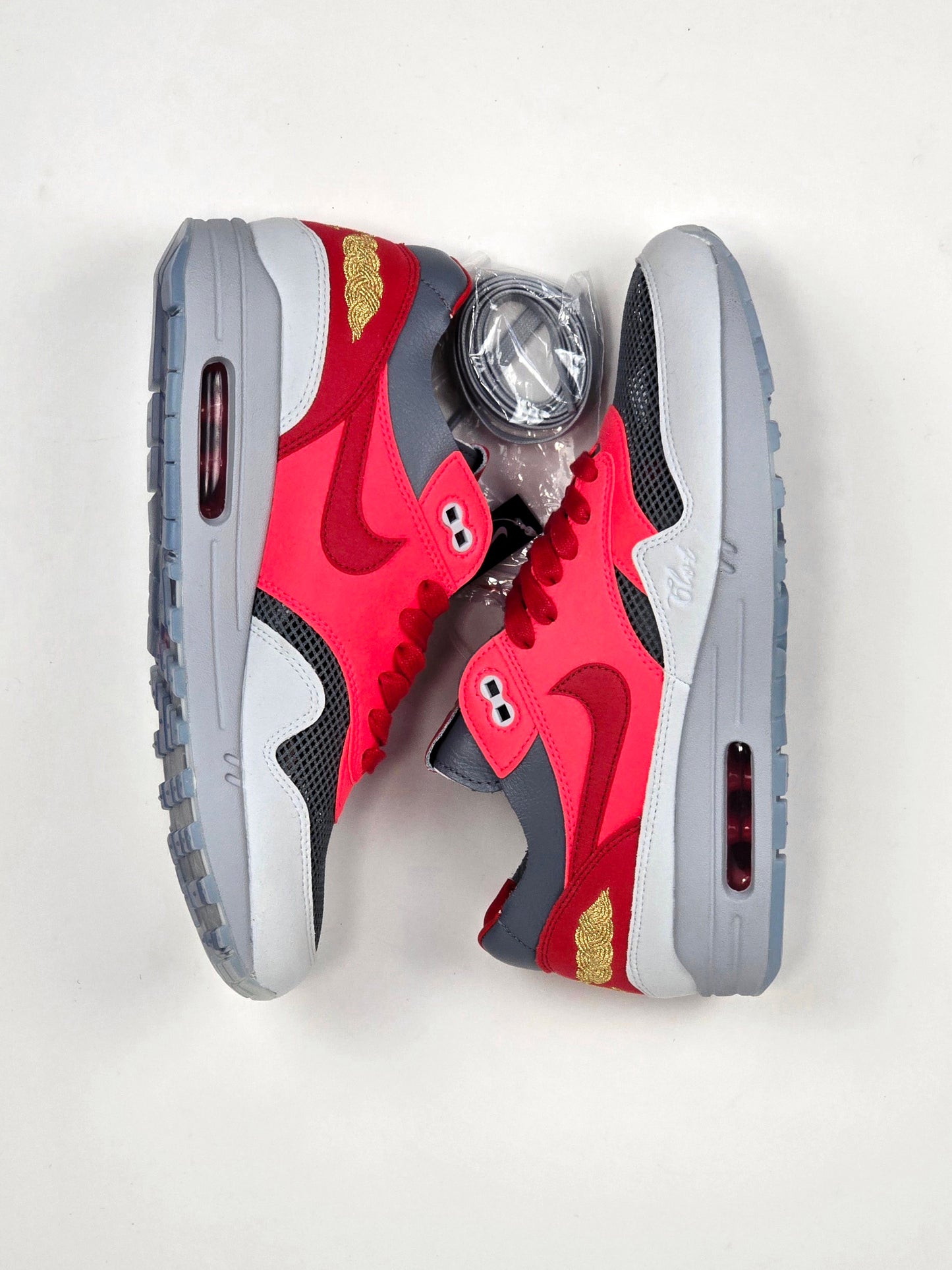 2021 NIKE AIR MAX 1 CLOT KISS OF DEATH SOLAR RED