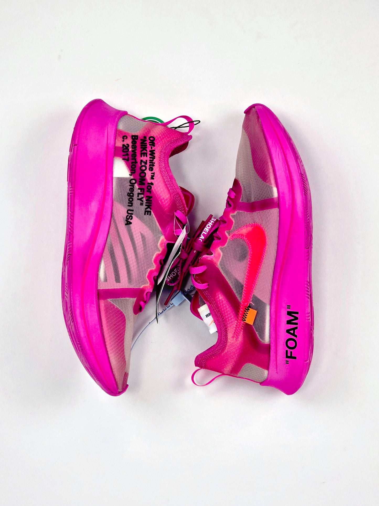 2018 NIKE ZOOM FLY OFF-WHITE PINK