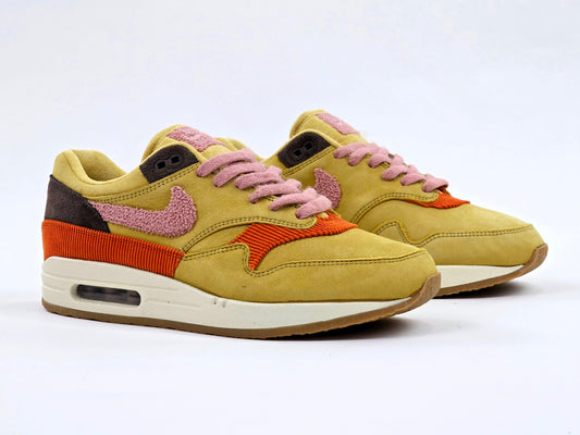 2018 NIKE AIR MAX 1 CREPE WHEAT GOLD RUST PINK