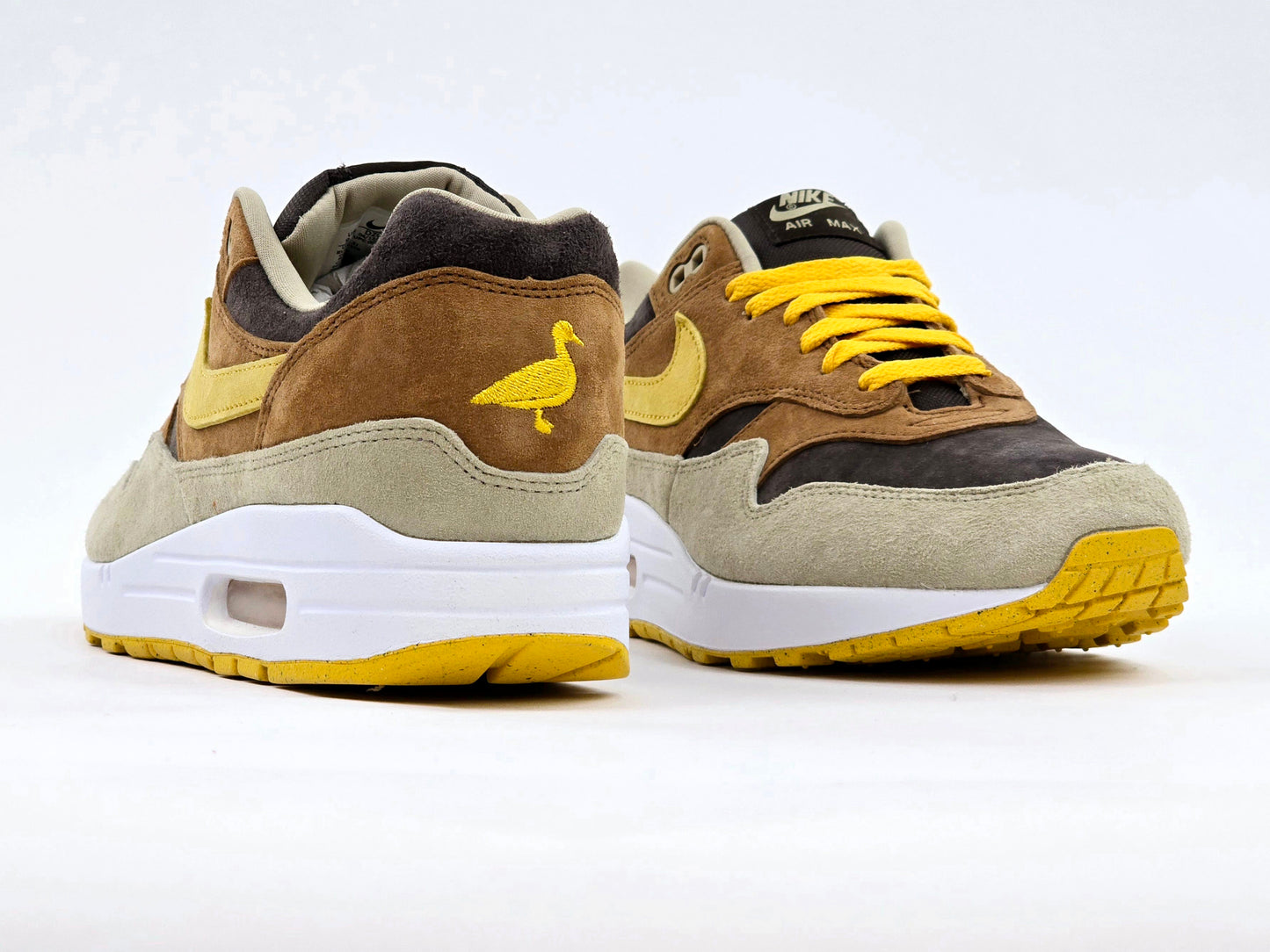 2022 NIKE AIR MAX 1 PRM DUCK PECAN YELLOW OCHRE