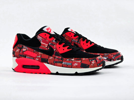 2018 NIKE AIR MAX 90 ATMOS WE LOVE NIKE BRIGHT CRIMSON