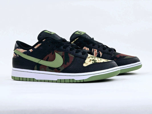 2021 NIKE DUNK LOW SE BLACK CRAZY CAMO